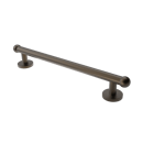 The Portland, solid brass concealed fixing grab rail, Natural Weathered Bronze