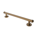 The Portland, solid brass concealed fixing grab rail, Natural Antique Brass