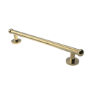 The Portland, solid brass concealed fixing grab rail, Natural Polished Brass