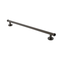 The Portland, solid brass concealed fixing grab rail, Natural Antique Bronze