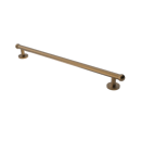 The Portland, solid brass concealed fixing grab rail, Natural Antique Brass