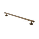 The Portland, solid brass concealed fixing grab rail, Natural Weathered Brass