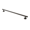 The Portland, solid brass concealed fixing grab rail, Natural Antique Bronze