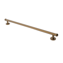 The Portland, solid brass concealed fixing grab rail, Natural Antique Brass