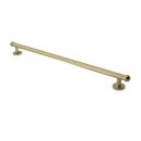 The Portland, solid brass concealed fixing grab rail, Natural Satin Brass
