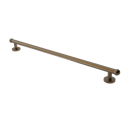 The Portland, solid brass concealed fixing grab rail, Natural Weathered Brass