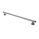 The Portland, solid brass concealed fixing grab rail, Satin Chrome Plated