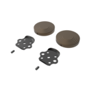 The Portland, removable rail fitting kit & blanking covers, Natural Satin Bronze