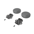 The Portland, removable rail fitting kit & blanking covers, Satin Chrome Plated