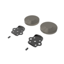 The Portland, removable rail fitting kit & blanking covers, Polished Nickel Plated