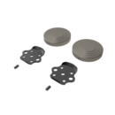 The Portland, removable rail fitting kit & blanking covers, Satin Nickel Plated