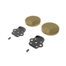 The Portland, removable rail fitting kit & blanking covers, Polished Gold Plated