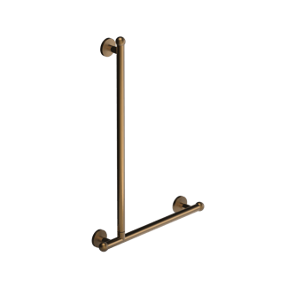 The Portland, 900 x 600 solid brass concealed fixing L-shape grab rail