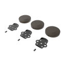 The Portland, removable L-shape grab rail fitting kit & blanking covers, Natural Antique Bronze