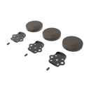 The Portland, removable L-shape grab rail fitting kit & blanking covers, Natural Weathered Bronze