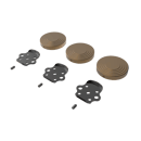 The Portland, removable L-shape grab rail fitting kit & blanking covers