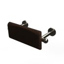 The Portland, 220mm solid brass concealed fixing back rest rail and pad, Satin Nickel Plated & Wenge