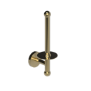 The Portland Vertical Toilet Roll Holder, Natural Polished Brass