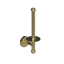 The Portland Vertical Toilet Roll Holder, Natural Satin Brass