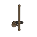 The Portland Vertical Toilet Roll Holder, Natural Weathered Brass