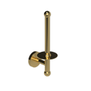 The Portland Vertical Toilet Roll Holder, Polished Gold Plated