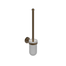 The Portland Toilet Brush and Holder, Natural Weathered Brass