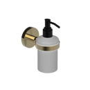 The Portland Single Soap Dispenser, Natural Polished Brass