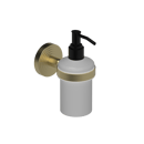 The Portland Single Soap Dispenser, Natural Satin Brass