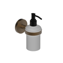 The Portland Single Soap Dispenser, Natural Weathered Brass
