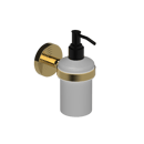 The Portland Single Soap Dispenser, Polished Gold Plated