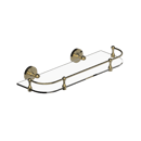 The Portland Colostomy Bag Shelf, Natural Polished Brass