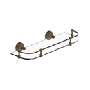 The Portland Colostomy Bag Shelf, Natural Weathered Brass