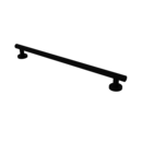 The Cavendish, stainless steel concealed fixing removable grab rail, Deep Matt Black