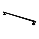 The Cavendish, stainless steel concealed fixing removable grab rail, Deep Matt Black