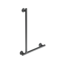 The Cavendish, stainless steel concealed fixing L-shape grab rail, Satin Chrome Plated