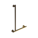 The Cavendish, stainless steel concealed fixing L-shape grab rail, Polished Gold Plated