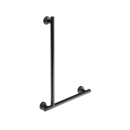The Cavendish, stainless steel concealed fixing L-shape grab rail, PVD Polished Graphite