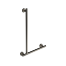 The Cavendish, stainless steel concealed fixing removable L-shape grab rail, PVD Satin Nickel