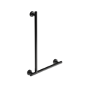 The Cavendish, stainless steel concealed fixing removable L-shape grab rail, PVD Polished Anthracite