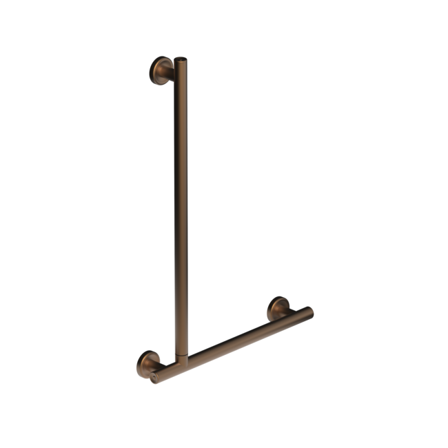 The Cavendish, stainless steel concealed fixing removable L-shape grab rail