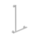 The Cavendish, stainless steel concealed fixing removable L-shape grab rail, Matt White