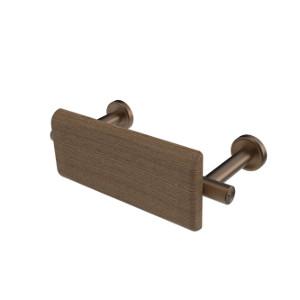 The Cavendish, stainless steel concealed fixing back rest rail & pad, 220mm
