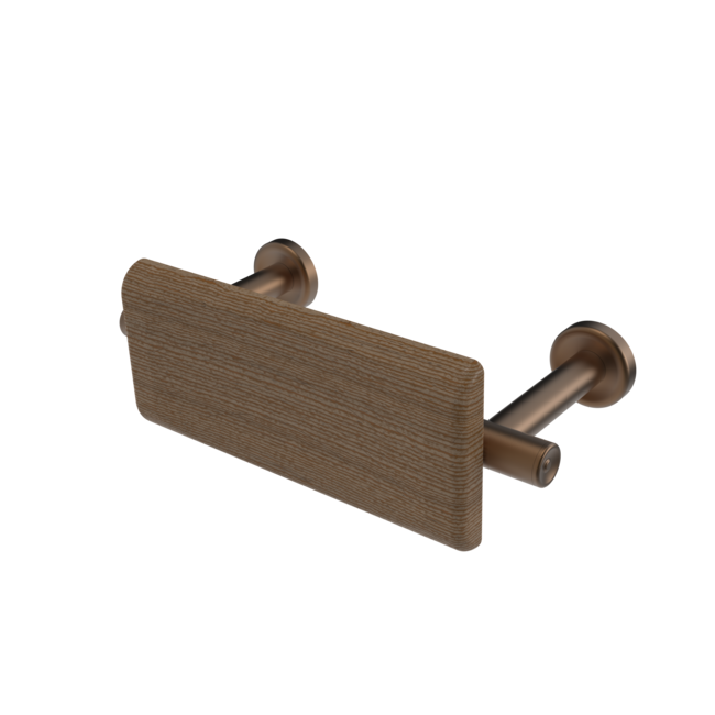 The Cavendish, stainless steel concealed fixing back rest rail & pad, 220mm