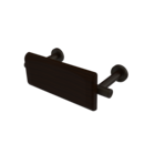 The Cavendish, stainless steel concealed fixing back rest rail & pad, 220mm, Dark Bronze Deep Matt,Wenge Pad