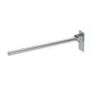 The Cavendish, 800mm stainless steel concealed fixing single arm hinged support rail, Satin Chrome Plated