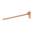 The Cavendish, 800mm stainless steel concealed fixing single arm hinged support rail, PVD Satin Warm Gold