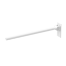 The Cavendish, 800mm stainless steel concealed fixing single arm hinged support rail, Matt White
