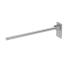 The Cavendish, 800mm stainless steel concealed fixing removable single arm hinged support rail, Satin Stainless Steel