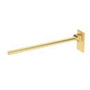 The Cavendish, 800mm stainless steel concealed fixing removable single arm hinged support rail, PVD Satin Gold