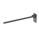 The Cavendish, 800mm stainless steel concealed fixing removable single arm hinged support rail, PVD Satin Anthracite